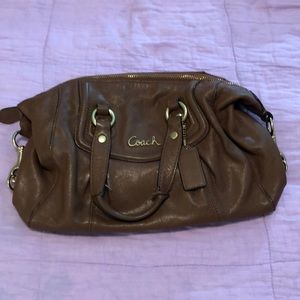 Coach Tan Purse w Removable Strap